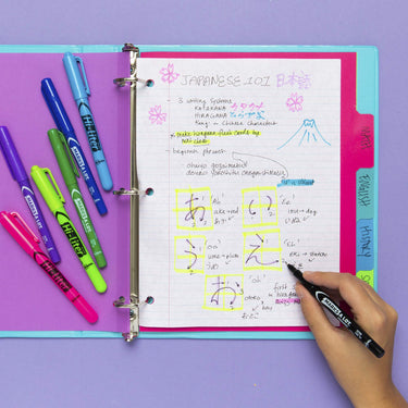 AVERY Hi-Liter Pen-Style Highlighters, Smear Safe Ink, Chisel Tip, 6 Assorted Color Highlighters (23585)